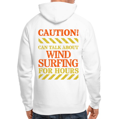 Unisex Bio-Hoodie -caution- - Weiß