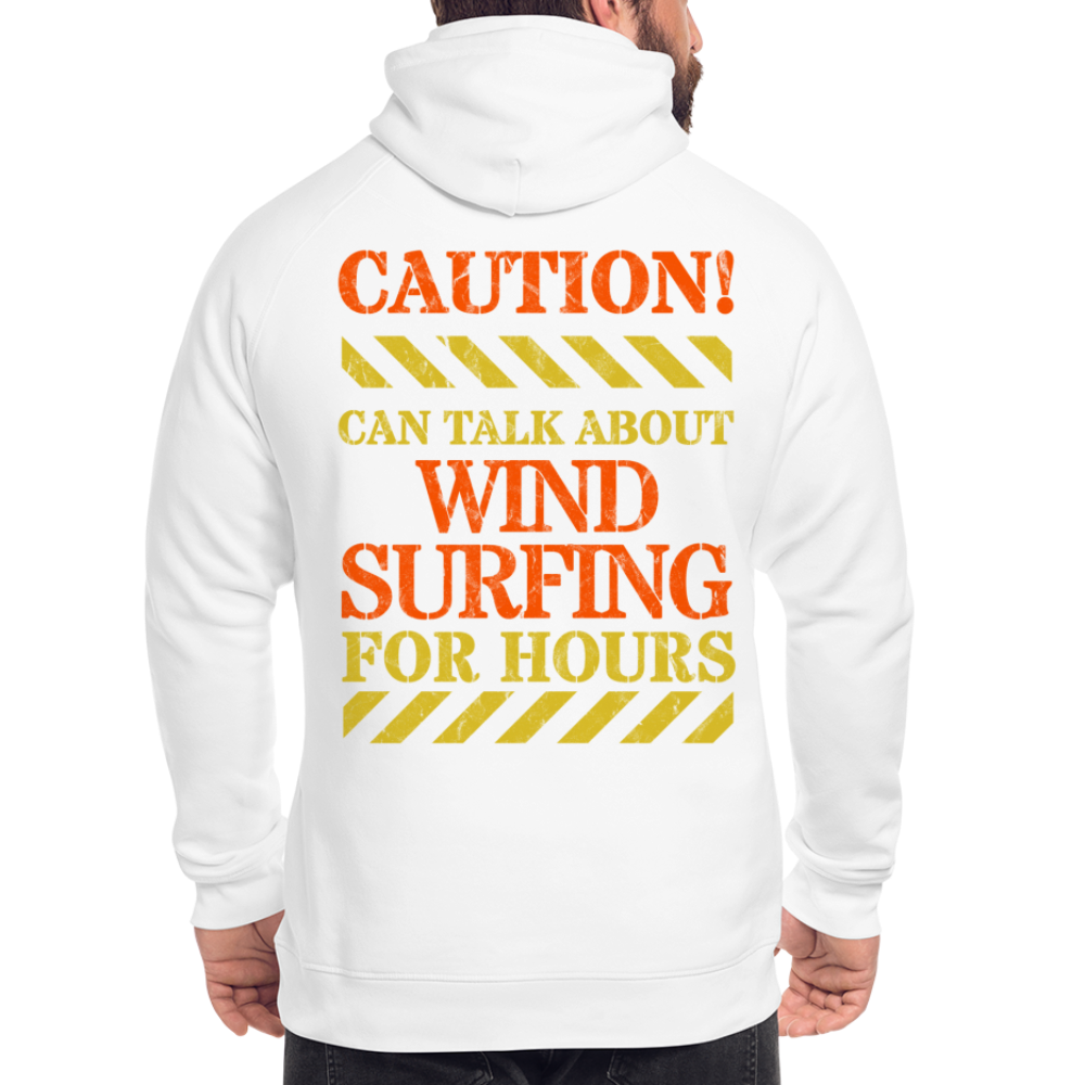 Unisex Bio-Hoodie -caution- - Weiß