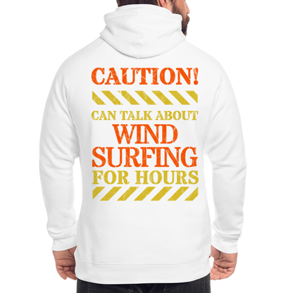 Unisex Bio-Hoodie -caution- - Weiß