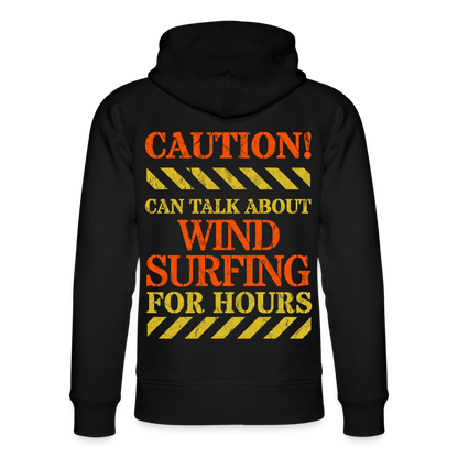 Unisex Bio-Hoodie -caution- - Schwarz