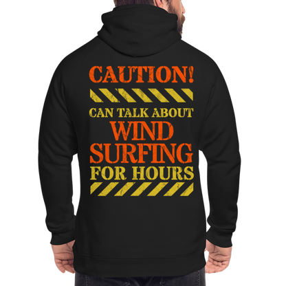 Unisex Bio-Hoodie -caution- - Schwarz