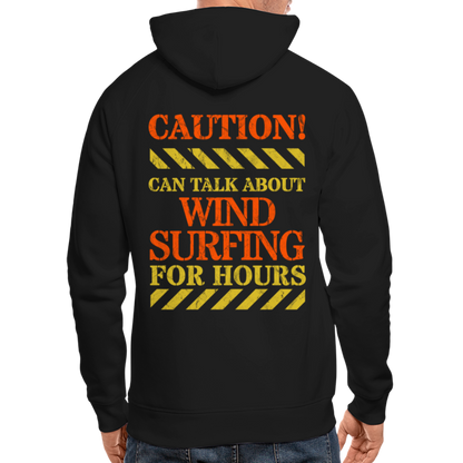 Unisex Bio-Hoodie -caution- - Schwarz