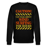 Männer Bio-Sweatshirt -caution- - Schwarz