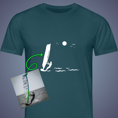 T-Shirt - Personalisiert mit Deinem Foto & Deinem Text -stay salty-